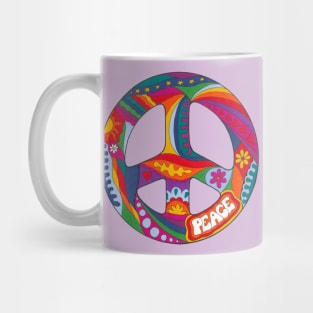 Psychedelic Peace Symbol Mug